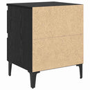 vidaXL Éjjeliszekrény 2 pcs Musta tammi 40 x 35 x 50 cm Faanyag