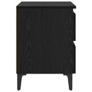 vidaXL Éjjeliszekrény 2 pcs Musta tammi 40 x 35 x 50 cm Faanyag