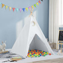 vidaXL Teepee sátor Fehér 120 x 120 x 150 cm Szövet & Műanyag