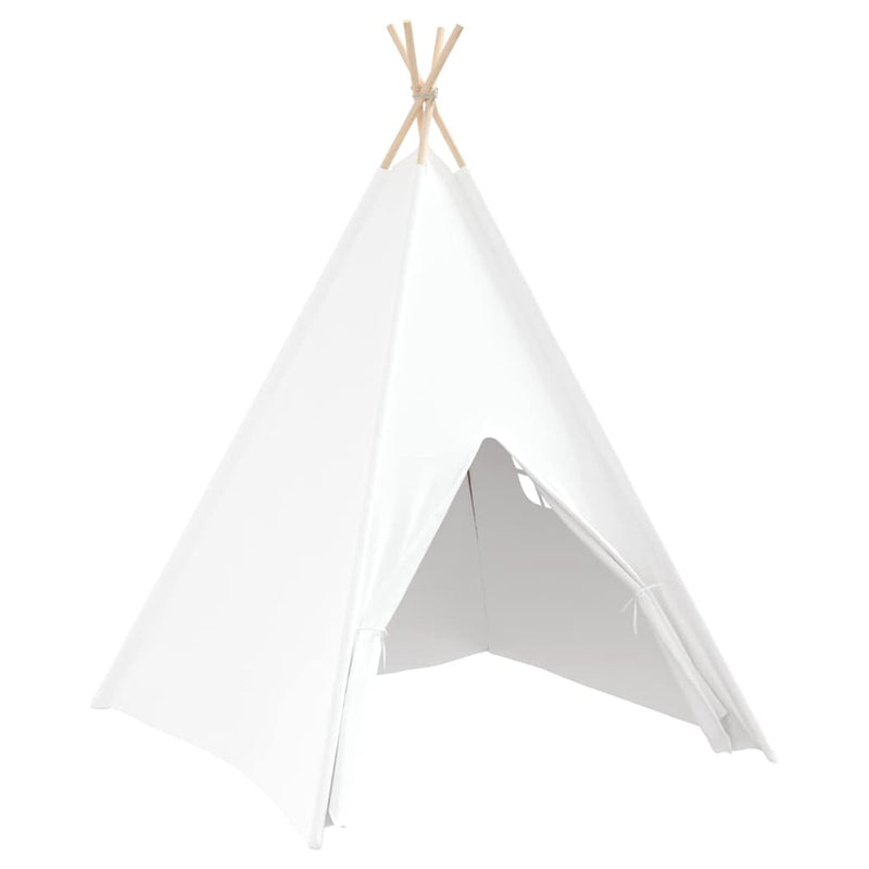 vidaXL Teepee sátor Fehér 120 x 120 x 150 cm Szövet & Műanyag