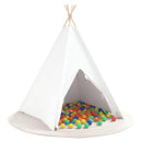 vidaXL Teepee sátor Fehér 120 x 120 x 150 cm Szövet & Műanyag
