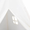 vidaXL Teepee sátor Fehér 120 x 120 x 150 cm Textil és Műanyag