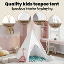 vidaXL Teepee sátor Fehér 120 x 120 x 150 cm Textil és Műanyag