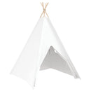 vidaXL Teepee sátor Fehér 120 x 120 x 150 cm Textil és Műanyag