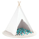 vidaXL Teepee sátor Fehér 120 x 120 x 150 cm Textil és Műanyag