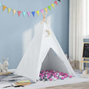 vidaXL Teepee sátor Fehér 120 x 120 x 150 cm Szövet & Műanyag