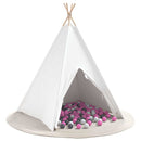 vidaXL Teepee sátor Fehér 120 x 120 x 150 cm Textil és Műanyag