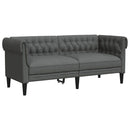 vidaXL Nappali Kanapé 2 pcs Sötétszürke 201,5 x 74,5 x 74,5 cm szövet