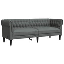 vidaXL Nappali Kanapé 2 pcs Sötétszürke 201,5 x 74,5 x 74,5 cm szövet