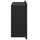 vidaXL Zuhany Niche Fekete 30 x 20 x 9,5 cm Rozsdamentes acél