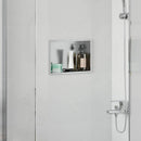 vidaXL Zuhany Niche Ezüst 30 x 20 x 9,5 cm Rozsdamentes Acél