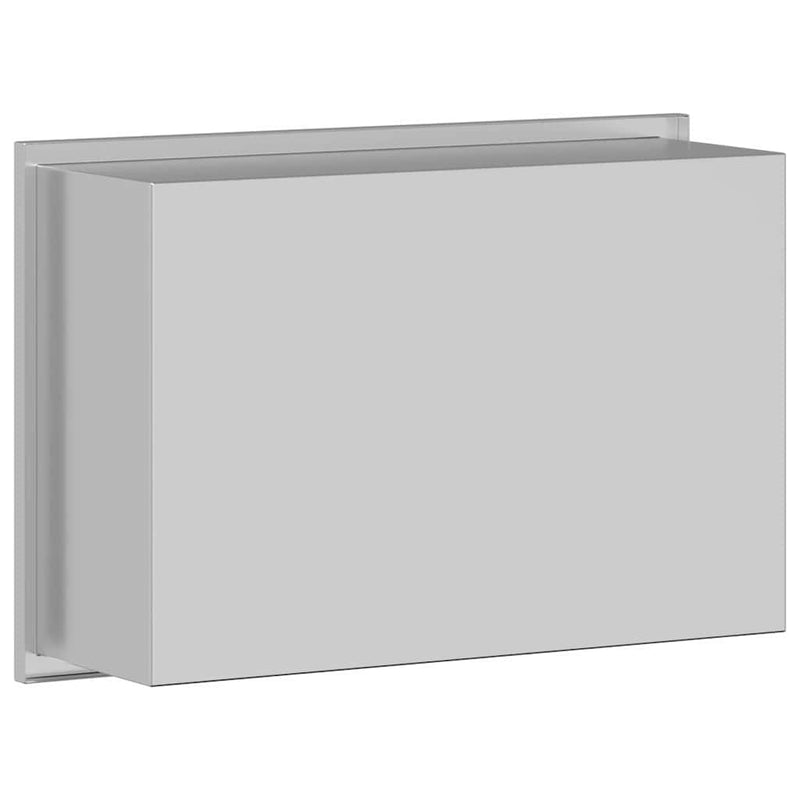 vidaXL Zuhany Niche Ezüst 30 x 20 x 9.5 cm Rozsdamentes acél