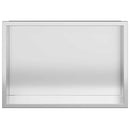 vidaXL Zuhany Niche Ezüst 30 x 20 x 9,5 cm Rozsdamentes Acél