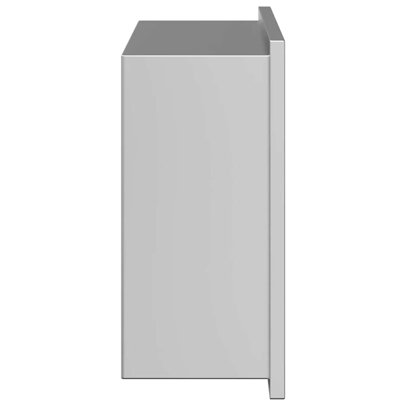 vidaXL Zuhany Niche Ezüst 30 x 20 x 9.5 cm Rozsdamentes acél