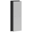 vidaXL Zuhany Niche Fekete 60 x 20 x 9,5 cm Rozsdamentes acél