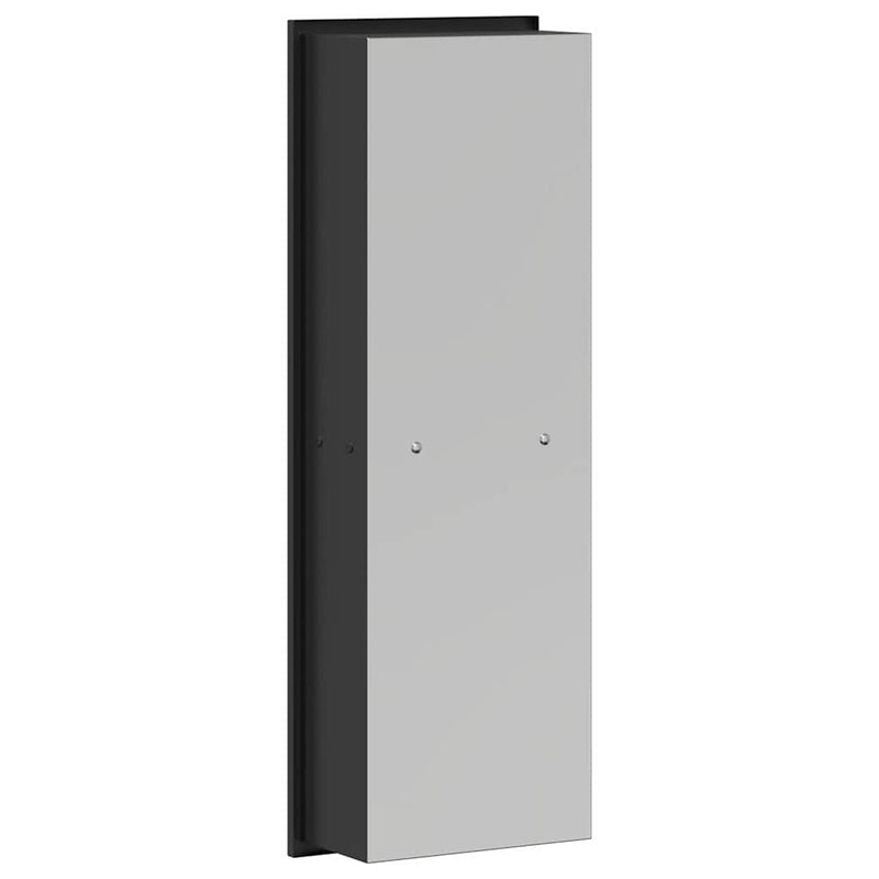 vidaXL Zuhany Niche Fekete 60 x 20 x 9.5 cm Rozsdamentes acél