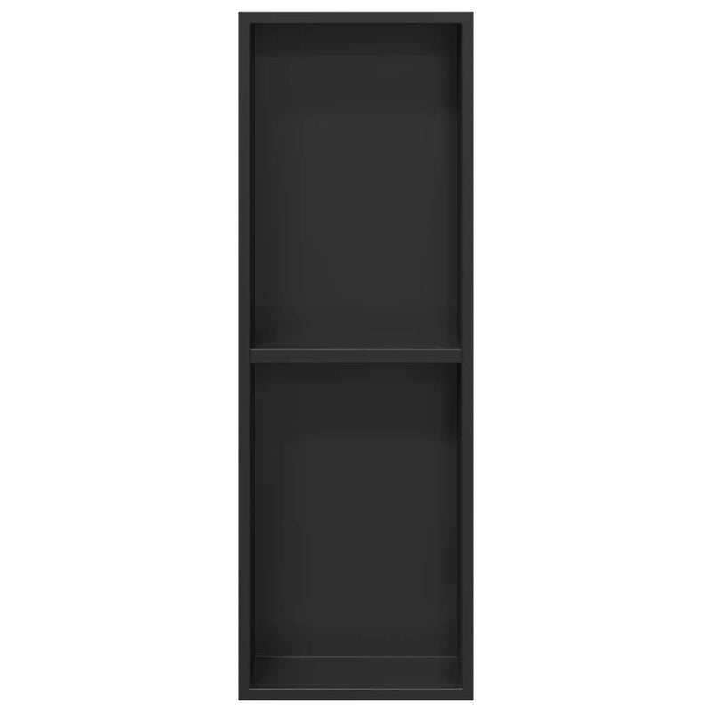 vidaXL Zuhany Niche Fekete 60 x 20 x 9.5 cm Rozsdamentes acél