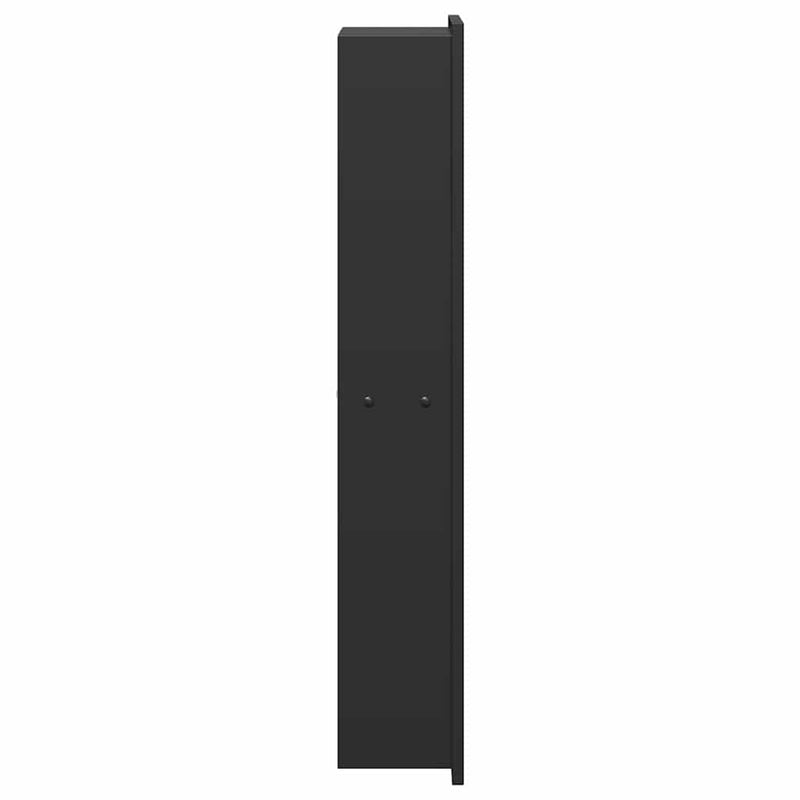 vidaXL Zuhany Niche Fekete 60 x 20 x 9.5 cm Rozsdamentes acél