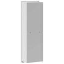 vidaXL Zuhany Niche Fehér 60 x 20 x 9.5 cm Rozsdamentes acél