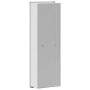 vidaXL Zuhany Niche Fehér 60 x 20 x 9,5 cm Rozsdamentes acél