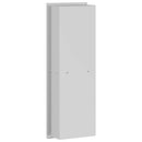vidaXL Zuhany Niche Ezüst 60 x 20 x 9.5 cm Rozsdamentes acél