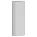 vidaXL Zuhany Niche Ezüst 60 x 20 x 9,5 cm Rozsdamentes acél