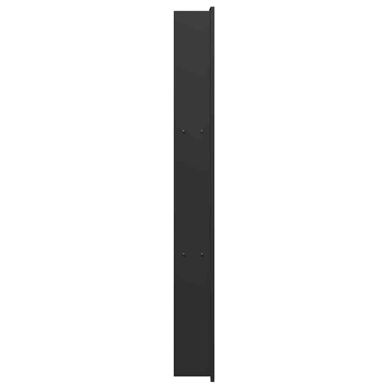 vidaXL Zuhany Niche Fekete 90 x 20 x 9.5 cm Rozsdamentes acél