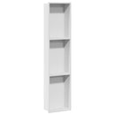 vidaXL Zuhany Niche Fehér 90 x 20 x 9,5 cm Rozsdamentes acél