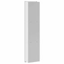 vidaXL Zuhany Niche Fehér 90 x 20 x 9,5 cm Rozsdamentes acél