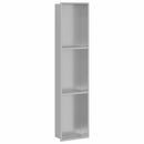 vidaXL Zuhany Niche Ezüst 90 x 20 x 9,5 cm Rozsdamentes acél