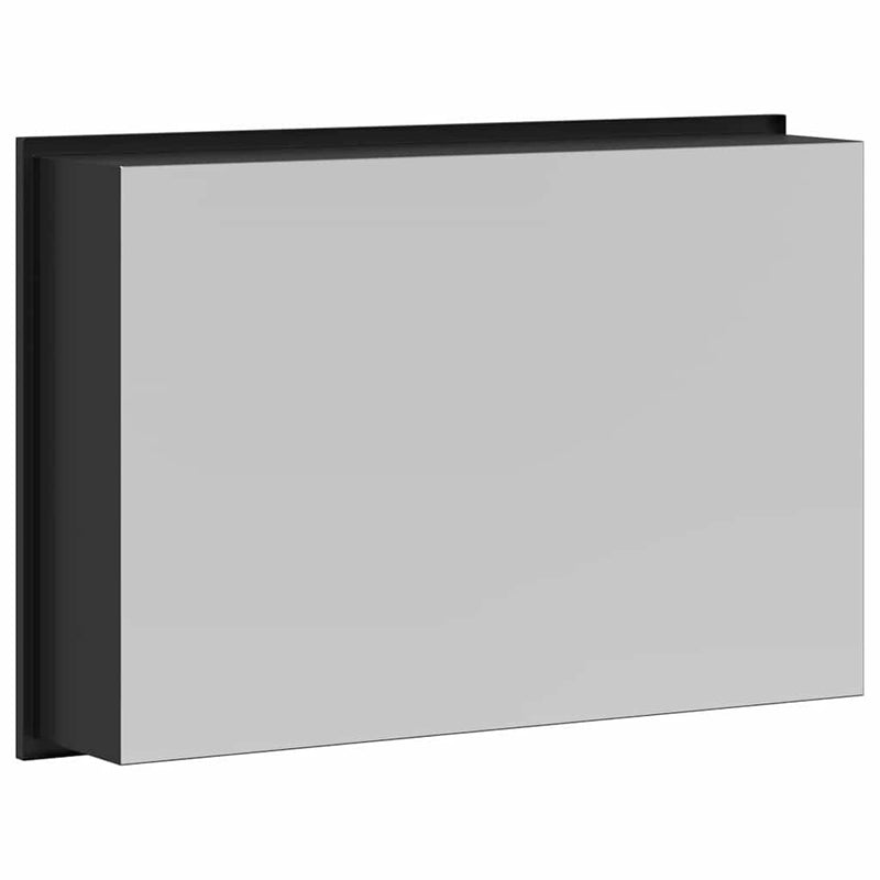 vidaXL Zuhany Niche Fekete 45 x 30 x 9.5 cm Rozsdamentes acél