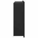vidaXL Zuhany Niche Fekete 45 x 30 x 9,5 cm Rozsdamentes acél