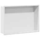 vidaXL Zuhany Niche Fehér 45 x 30 x 9.5 cm Rozsdamentes acél
