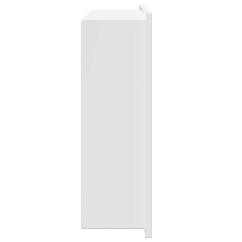 vidaXL Zuhany Niche Fehér 45 x 30 x 9.5 cm Rozsdamentes acél