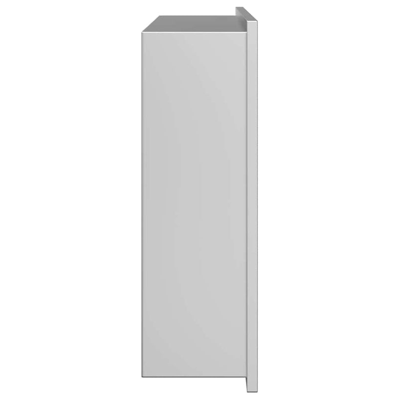 vidaXL Zuhany Niche Ezüst 45 x 30 x 9.5 cm Rozsdamentes acél
