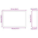 vidaXL Zuhany Niche Ezüst 45 x 30 x 9.5 cm Rozsdamentes acél