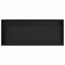 vidaXL Zuhany Niche Fekete 75 x 30 x 9.5 cm Rozsdamentes acél