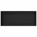 vidaXL Zuhany Niche Fekete 75 x 30 x 9,5 cm Rozsdamentes acél