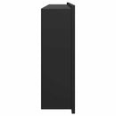 vidaXL Zuhany Niche Fekete 75 x 30 x 9,5 cm Rozsdamentes acél