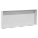 vidaXL Zuhany Niche Fehér 75 x 30 x 9,5 cm Rozsdamentes acél