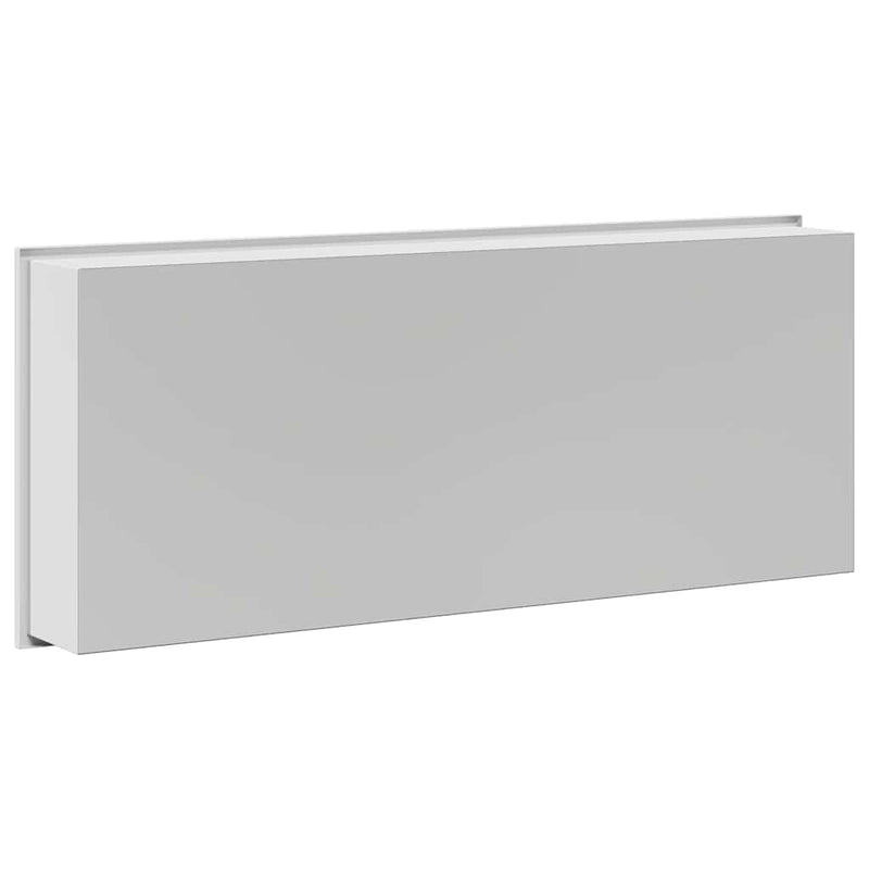vidaXL Zuhany Niche Fehér 75 x 30 x 9.5 cm Rozsdamentes acél