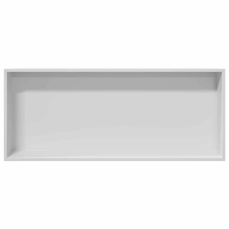 vidaXL Zuhany Niche Fehér 75 x 30 x 9.5 cm Rozsdamentes acél