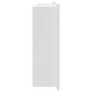 vidaXL Zuhany Niche Fehér 75 x 30 x 9.5 cm Rozsdamentes acél