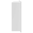 vidaXL Zuhany Niche Fehér 75 x 30 x 9,5 cm Rozsdamentes acél