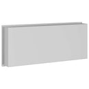 vidaXL Zuhany Niche Ezüst 75 x 30 x 9,5 cm Rozsdamentes acél