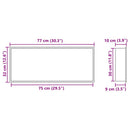 vidaXL Zuhany Niche Ezüst 75 x 30 x 9.5 cm Rozsdamentes acél