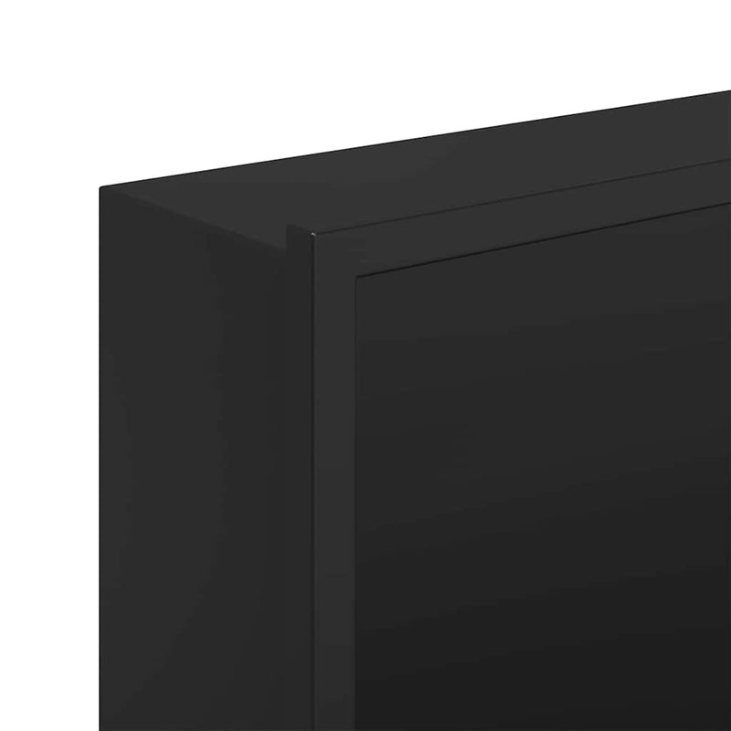 vidaXL Zuhany Niche Fekete 90 x 30 x 9.5 cm Rozsdamentes acél