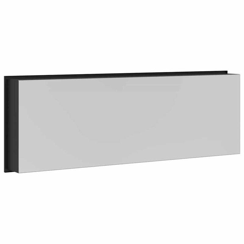 vidaXL Zuhany Niche Fekete 90 x 30 x 9.5 cm Rozsdamentes acél
