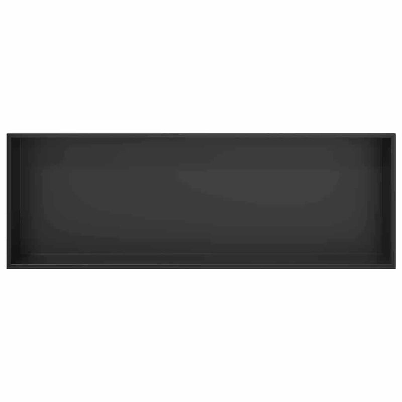 vidaXL Zuhany Niche Fekete 90 x 30 x 9.5 cm Rozsdamentes acél