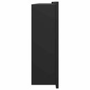 vidaXL Zuhany Niche Fekete 90 x 30 x 9,5 cm Rozsdamentes acél